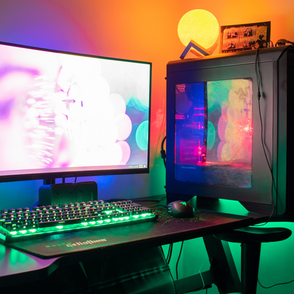 LED gaming desk decor - Strips, bulbs, and panels