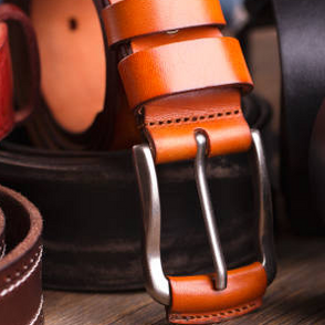What are the different types of leather belts?