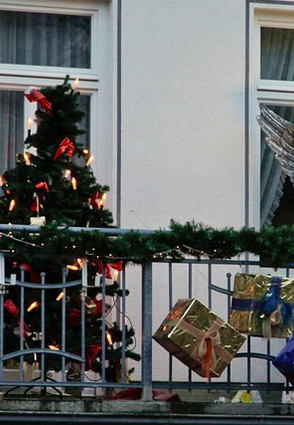 ¿Que ideas de decoración de Navidad para el balcón existen?