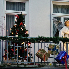 ¿Que ideas de decoración de Navidad para el balcón existen?